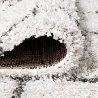Inca Moroccan Diamond Shag Area Rug - JONATHAN Y