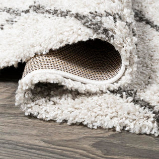 Inca Moroccan Diamond Shag Area Rug - JONATHAN Y