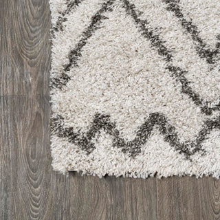 Soller Diamond Trellis Shag Area Rug - JONATHAN Y