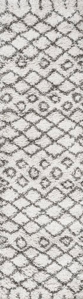 Algaida Moroccan Diamond Shag Area Rug - JONATHAN Y