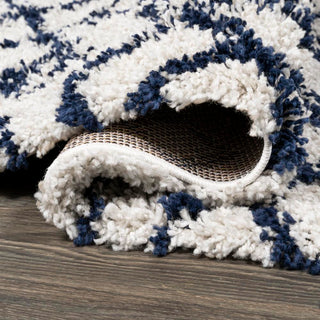 Algaida Moroccan Diamond Shag Area Rug