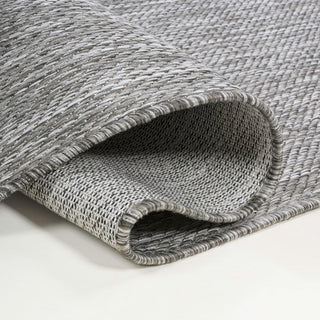 Miles Modern Minimalist Radius Corner Solid Indoor/Outdoor Area Rug - JONATHAN Y