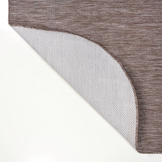 Miles Modern Minimalist Radius Corner Solid Indoor/Outdoor Area Rug - JONATHAN Y