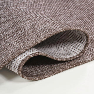 Miles Modern Minimalist Radius Corner Solid Indoor/Outdoor Area Rug - JONATHAN Y