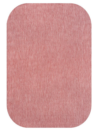 Miles Modern Minimalist Radius Corner Solid Indoor/Outdoor Area Rug - JONATHAN Y