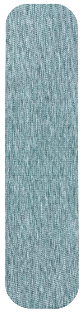 Miles Modern Minimalist Radius Corner Solid Indoor/Outdoor Area Rug