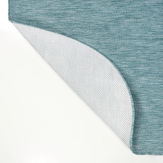 Miles Modern Minimalist Radius Corner Solid Indoor/Outdoor Area Rug - JONATHAN Y