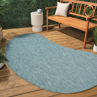 Evan Modern Rustic Organic Curve Indoor/Outdoor Area Rug