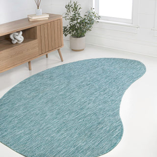 Evan Modern Rustic Organic Curve Indoor/Outdoor Area Rug