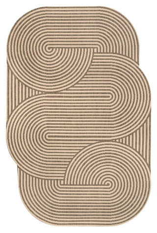 Margot Modern Geometric Arch Stripe Area Rug - JONATHAN Y