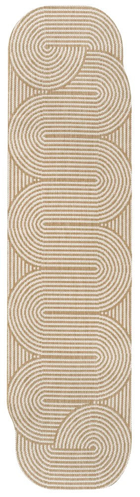 Margot Modern Geometric Arch Stripe Area Rug - JONATHAN Y