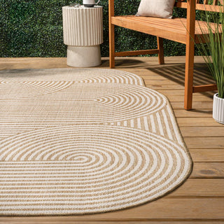 Margot Modern Geometric Arch Stripe Area Rug - JONATHAN Y