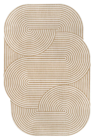 Margot Modern Geometric Arch Stripe Area Rug - JONATHAN Y