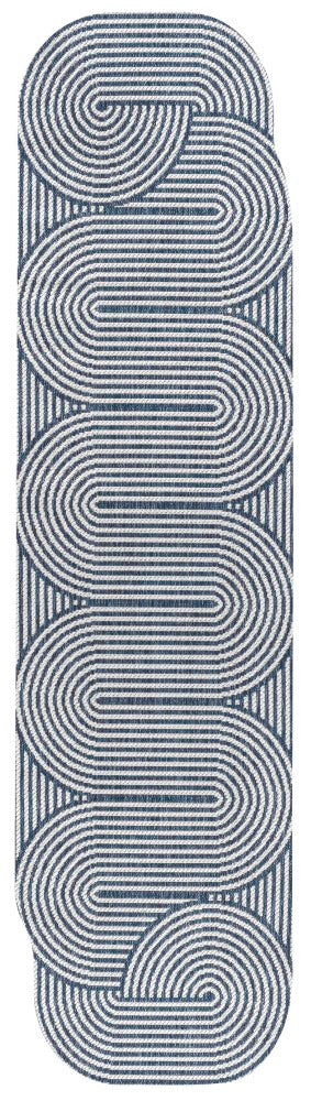 Margot Modern Geometric Arch Stripe Area Rug