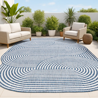 Margot Modern Geometric Arch Stripe Area Rug