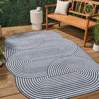 Margot Modern Geometric Arch Stripe Area Rug - JONATHAN Y