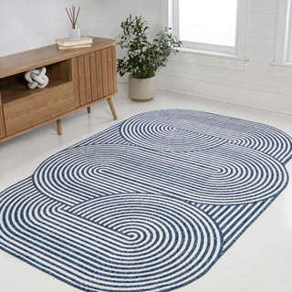 Margot Modern Geometric Arch Stripe Area Rug - JONATHAN Y