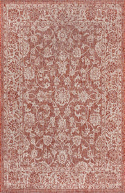 Tela Bohemian Textured Weave Floral Indoor/outdoor Area Rug