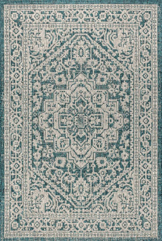 Sinjuri Medallion Textured Weave Indoor/outdoor Area Rug