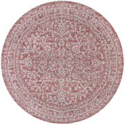 Malta Bohemian Medallion Textured Weave Indoor/outdoor Round Rug