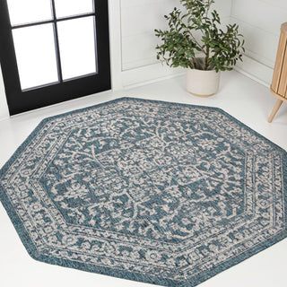 Malta Bohemian Medallion Textured Weave Indoor/outdoor Octagon Rug