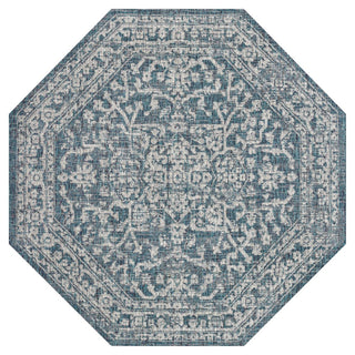Malta Bohemian Medallion Textured Weave Indoor/outdoor Octagon Rug