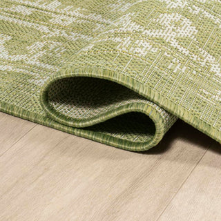 Malta Bohemian Medallion Textured Weave Indoor/outdoor Round Rug - JONATHAN Y