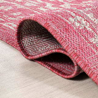 Malta Bohemian Medallion Textured Weave Indoor/outdoor Round Rug