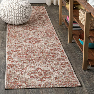 Estrella Bohemian Medallion Textured Weave Indoor/outdoor Runner Rug