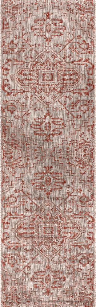 Estrella Bohemian Medallion Textured Weave Indoor/outdoor Runner Rug