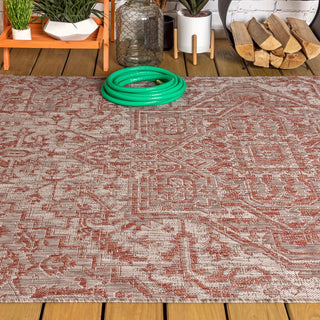 Estrella Bohemian Medallion Textured Weave Indoor/outdoor Area Rug - JONATHAN Y
