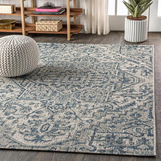 Estrella Bohemian Medallion Textured Weave Indoor/outdoor Area Rug - JONATHAN Y
