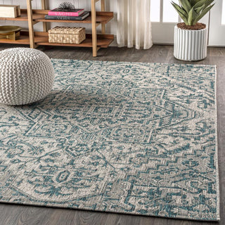 Estrella Bohemian Medallion Textured Weave Indoor/outdoor Area Rug - JONATHAN Y