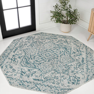 Estrella Bohemian Medallion Textured Weave Indoor/outdoor Octagon Rug