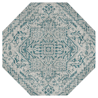 Estrella Bohemian Medallion Textured Weave Indoor/outdoor Octagon Rug