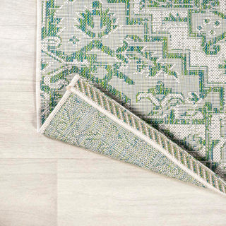 Estrella Bohemian Medallion Textured Weave Indoor/outdoor Square Rug