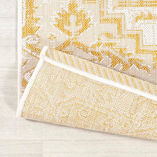 Estrella Bohemian Medallion Textured Weave Indoor/outdoor Square Rug