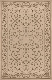 Charleston Vintage Filigree Textured Weave Indoor/outdoor Area Rug