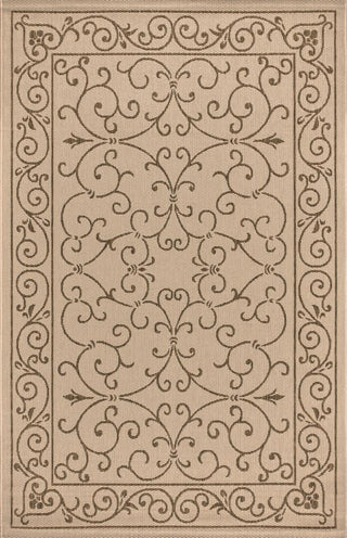 Charleston Vintage Filigree Textured Weave Indoor/outdoor Area Rug