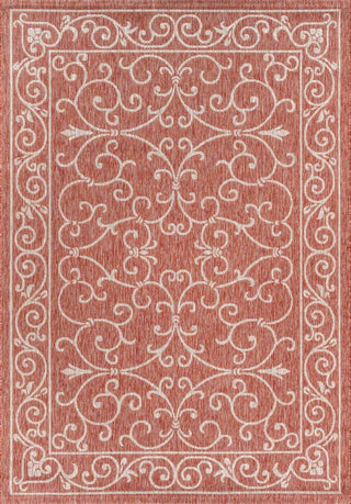 Charleston Vintage Filigree Textured Weave Indoor/outdoor Area Rug