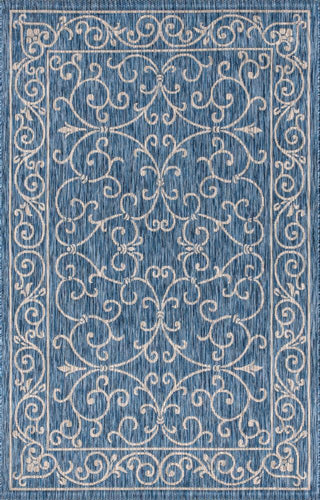 Charleston Vintage Filigree Textured Weave Indoor/outdoor Area Rug