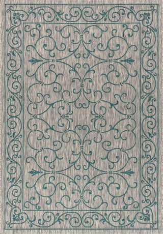 Charleston Vintage Filigree Textured Weave Indoor/outdoor Area Rug