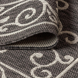 Charleston Vintage Filigree Textured Weave Indoor/outdoor Area Rug