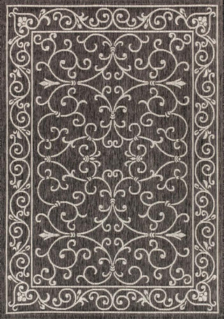 Charleston Vintage Filigree Textured Weave Indoor/outdoor Area Rug