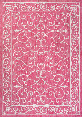 Charleston Vintage Filigree Textured Weave Indoor/outdoor Area Rug