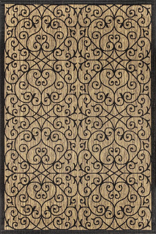 Madrid Vintage Filigree Textured Weave Indoor/outdoor Area Rug