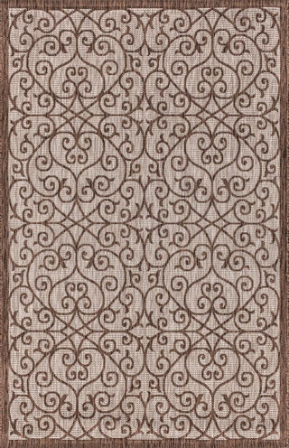 Madrid Vintage Filigree Textured Weave Indoor/outdoor Area Rug - JONATHAN Y