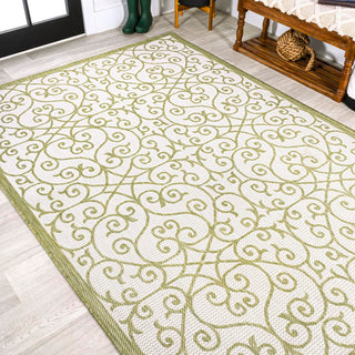 Madrid Vintage Filigree Textured Weave Indoor/outdoor Area Rug