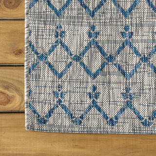 Ourika Moroccan Geometric Textured Weave Indoor/outdoor Area Rug