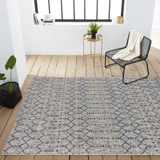 Ourika Moroccan Geometric Textured Weave Indoor/outdoor Area Rug